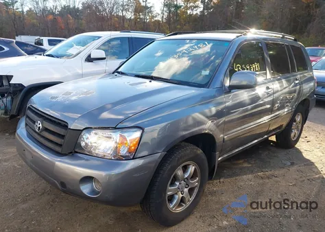 2005 Toyota Highlander V6 из США, поврежденный, VIN JTEGP21A550081786